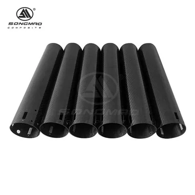 Tubo in fibra di carbonio che taglia il CNC